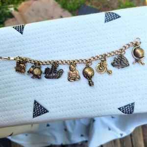 ULTRA RARE Around the World in 80 Days Lucky Charm Bracelet (1960s)